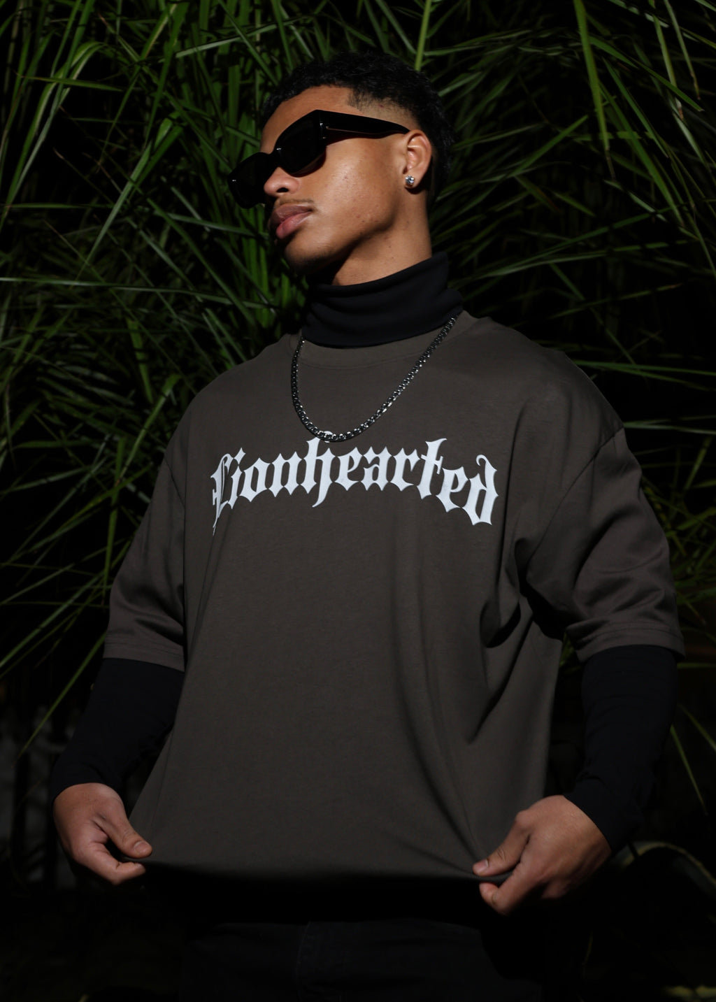 "Heart of a Lion" Premium Brown Tee