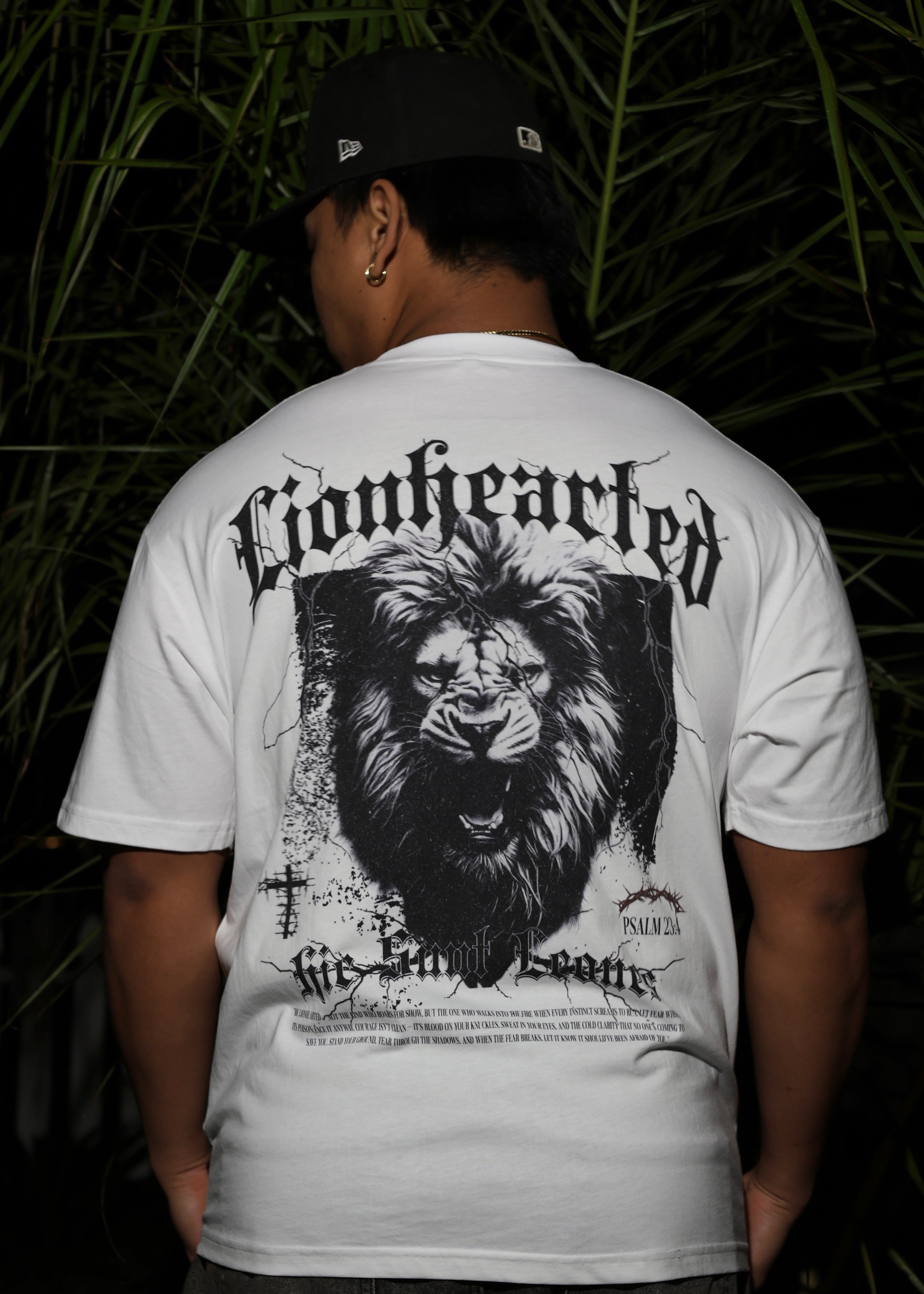 "Heart of a Lion" Premium White Tee