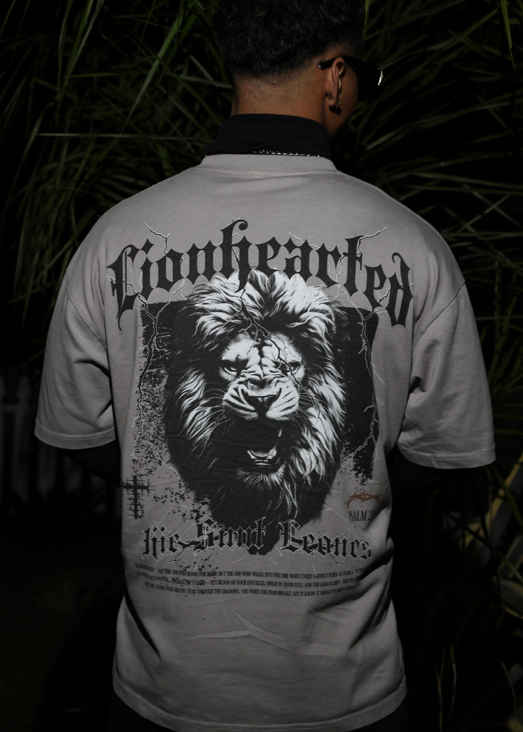 "Heart of a Lion" Premium Gray Tee