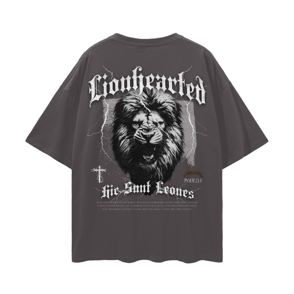 "Heart of a Lion" Premium Brown Tee